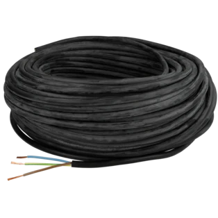 Tubo flessibile in gomma leggera 3 x 1,0 mm&sup2;  H05RR-F con conduttore di terra