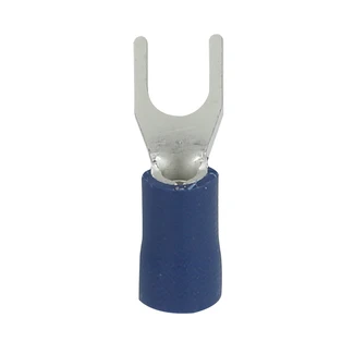 Insulated fork-type cable lugs for wire cross-section 1.5 - 2.5 mm&sup2;