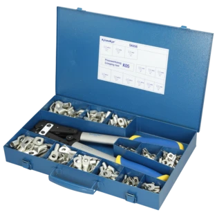 Kabelschuhe &amp; Presszange im Sortimentskasten