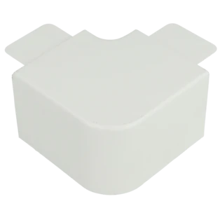 Angle plat &agrave; 90&deg; pour goulotte d'installation 38 x 40 mm