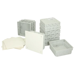 Flush-mounted distribution box 150 x 150 mm, unassembled