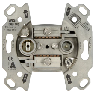 Universeel antenne-doorgangcontact 10dB 5-2400 MHz, DB05