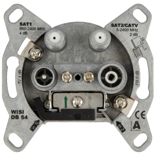 WISI DB54 TWIN Stichdose 4- Loch 