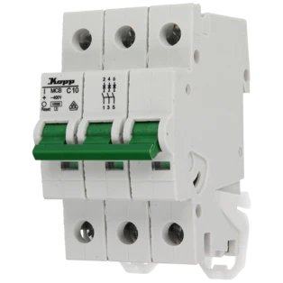Miniature circuit breaker 10 A 3-pole