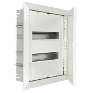 Unterputz Kleinverteiler mit Schraubklemmen 24 + 4 Module