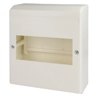 Opbouw-automaatbehuizing 6 modules Norm profielrails