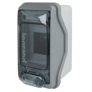 Weatherproof distribution cabinet surface-mounted 1 x 2+1 modules