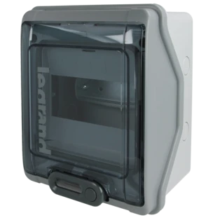 Weatherproof distribution board surface-mounted 1 x 6 modules