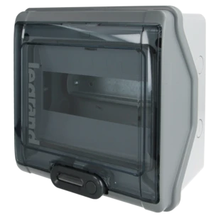 Weatherproof distribution board surface-mounted 1 x 8 modules