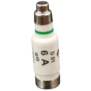 Elemento fusibile D0 "gG" D01, 6A, E14 AC 400V / DC 250V