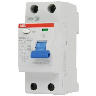 Interrupteur diff&eacute;rentiel 2 p&ocirc;les 40A/30 mA