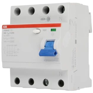 4-polige aardlekschakelaar 63A/30 mA