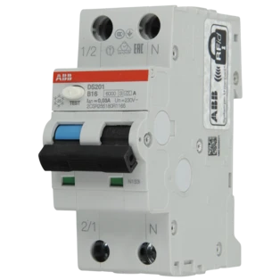 RCCB  DS201 B16 A30 single pole + N 6 kA