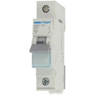 Miniature circuit breaker single-pole 25A B-characteristic 