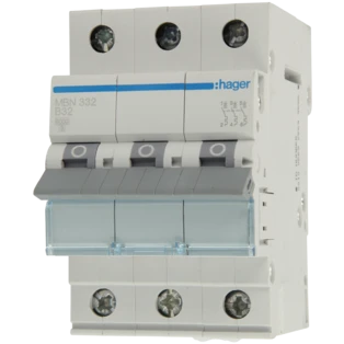 Miniature circuit breaker 3-pole 32A B-characteristic 