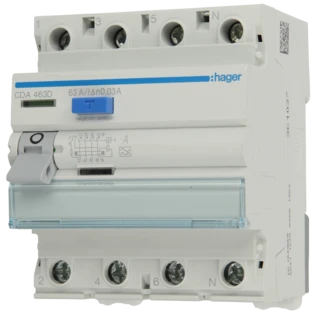 4-pole residual-current circuit breaker 63A/30 mA