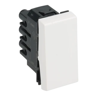 Switch insert Mosaic single module 250V~ 2way switch 16 A with rocker white