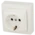 Socket outlet with earthing contact 1-gang