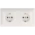 Schutzkontakt-Steckdose Creo™  2-fach ultraweiß