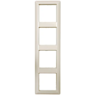 Cover frame 4-gang, white