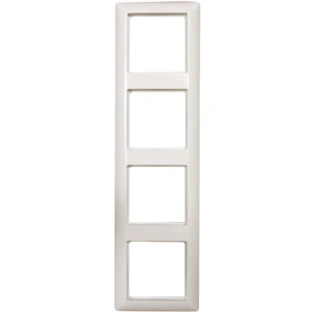Cover frame 4-gang, alpine white