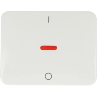 alpha Wippe mit roter Kalotte und Aufdruck I/O 