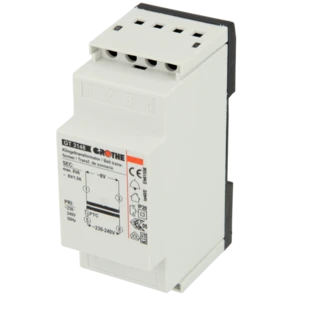 Transformateur p. sonnette 8V, 1A jusqu'&agrave; 18 VA, GT 3148