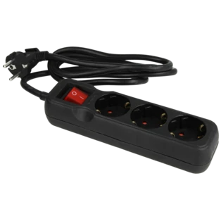 Schutzkontakt-Steckdosenleiste 3-fach