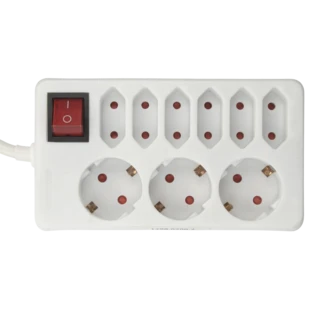 Kopp socket strip 3+6gang