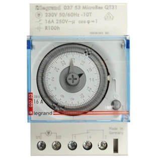 MicroRex QT31 analogue daily time switch, 1 channel.