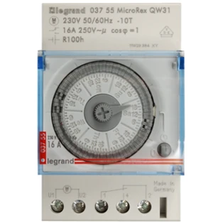 MicroRex QW31 analogue weekly time switch, 1-channel