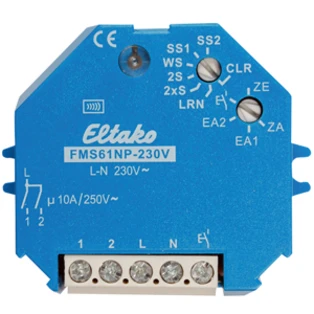 Eltako attuatore radio per rel&egrave; bistabile multifunzione FMS61NP-230V