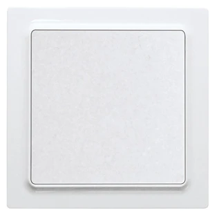 Pulsante wireless bianco puro lucido con bilanciere singolo