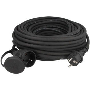 Schuko-type extension cable 25 m with lid