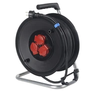 Safety cable reel for outdoor use