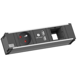 Bloc multiprise CONI 1 x UTE 1 x chargeur USB 1 x module Custom