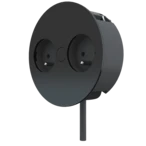 Power strip TWIST 2 x UTE black