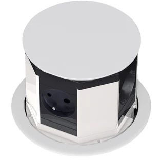 Ciabatta elettrica LIFTcolore  argento 4 x UTE