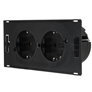 DUE Steckdoseneinheit 2 x Schutzkontaktsteckdose 