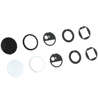 Set di coperchi ribaltabili PIX colore bianco