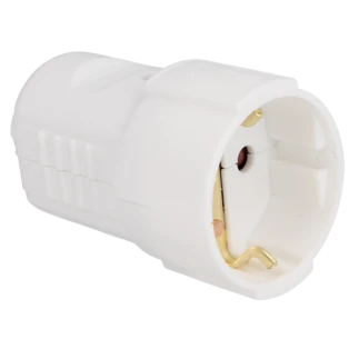 Earthing contact connector white