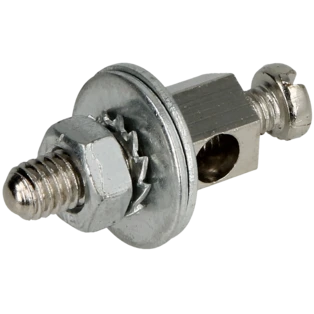 Earthing terminals for bath tubs and shower trays