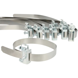 Earthing clips for pipes &Oslash; 9.7 - 48.3 mm