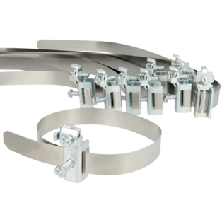 Earth clips for pipes &Oslash; 9.7 - 114.3 mm