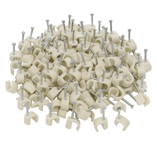 Claw clamps with 40 mm steel nails for &Oslash; 10 -14 mm cables