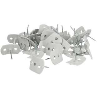 Nagelscheiben mit 60 mm Stahlnagel f&uuml;r &Oslash; 4 - 16 mm Kabel