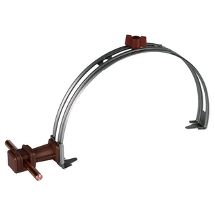 Dachleitungshalter stetig verstellbar NIRO-K-braun f&uuml;r Rd 8 mm