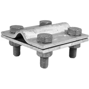 Cross unit St/tZn for pipe &Oslash;c8-10/fl30mm Fl 30/30mm without intermediate plate