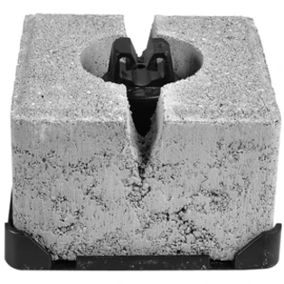 Plot b&eacute;ton pour toits plats pierre en b&eacute;ton C35/45 support simple