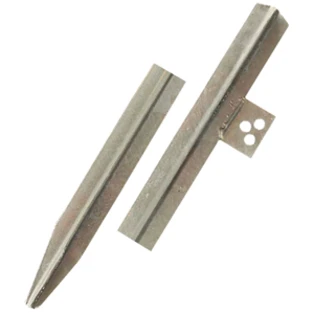 Profiled earth rod 50x50x3mm St/tZn with connecting bores